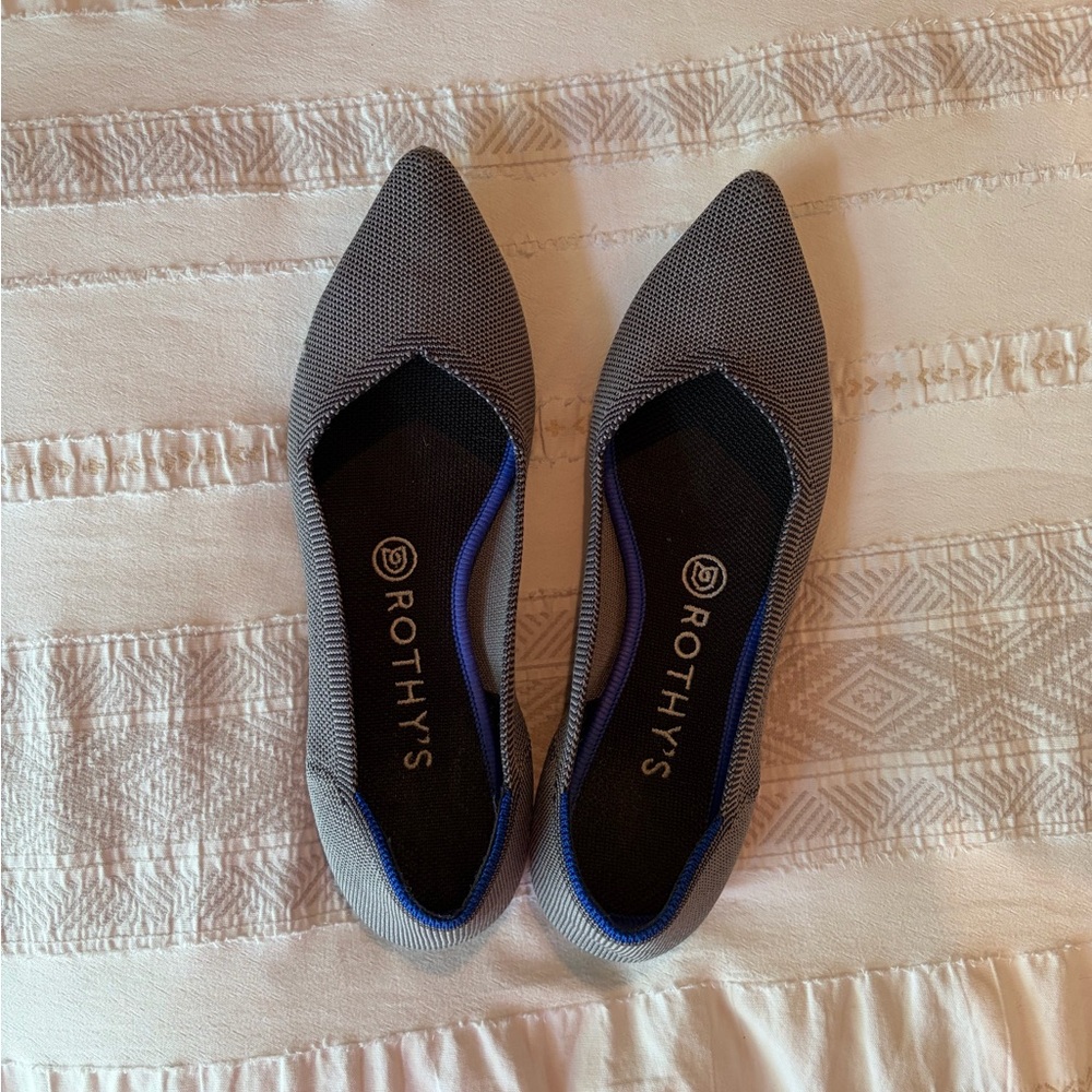 Rothy's Grey “The Point”; Size 8.5